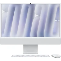 CTO Apple iMac 24" (2024) 8CPU / 16GB/256GB/1Gbps / Trackp. / Strieborná / CZ TouchID NUM KL / Stoja - All-in-one