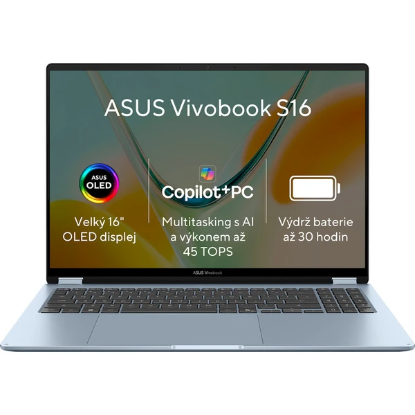 ASUS Vivobook S16 (S5608QA-OLED327W) modrý - Notebooky - Hlavný obrázok