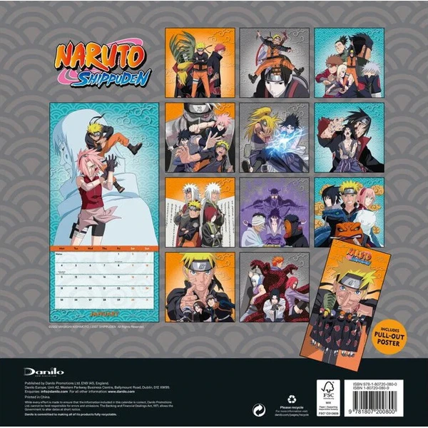 Kalendár Naruto Shippuden 2027 - Kalendáre - Obrázok d_02202b33164e4459a885874e3da31bfe