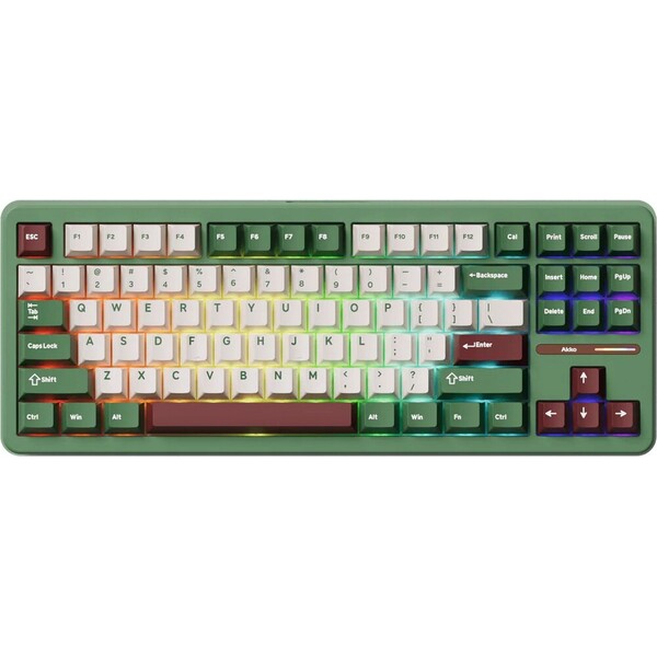 E-shop Akko TAC87 Red Bean Matcha Akko Stellar Rose bezdrôtová herná klávesnica (US)