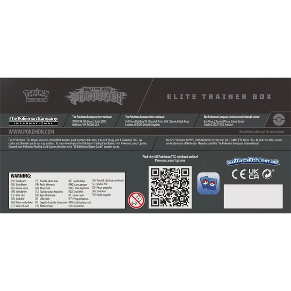 Pokémon TCG: Mega Evolution Pitch Black - Elite Trainer Box - Pokémon karty - Obrázok d_0276012ef70e434f8201ff5abf2d090e