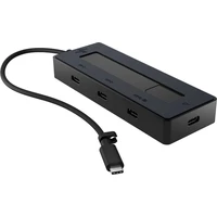 HP 4K Multiport 4v1 USB-C hub čierny - USB huby