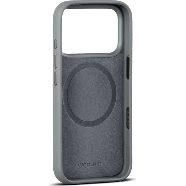 Woolnut MagSafe kožený kryt iPhone 18 Pro šedý - Puzdra - Obrázok d_0362efaffc6d4d54b3428f2c8d274eac