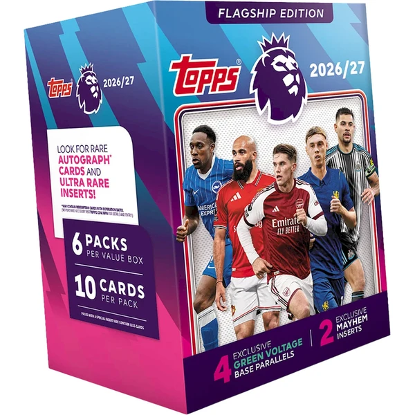 Fotbalové karty Topps Flagship Premier League 2026/27 Trading Cards - Value Box - Futbalové karty - Hlavný obrázok