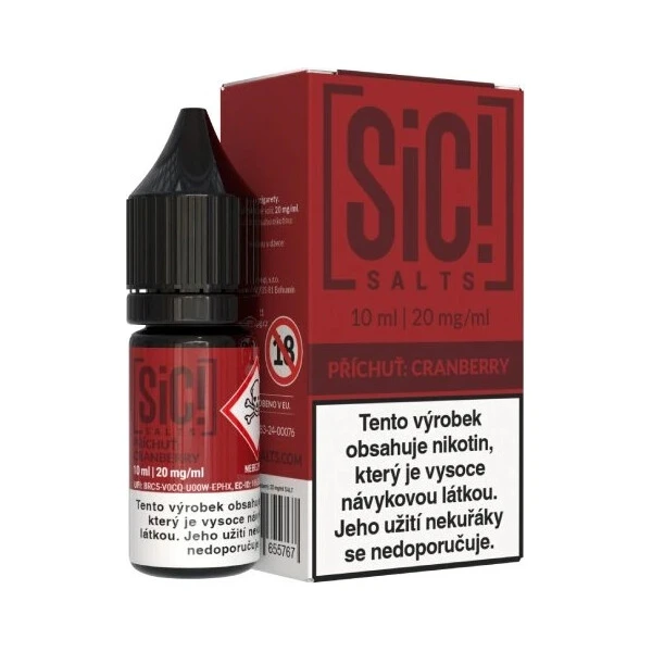 SIC! SALTS Brusnicový Ice (20mg) - E-liquidy - Hlavný obrázok