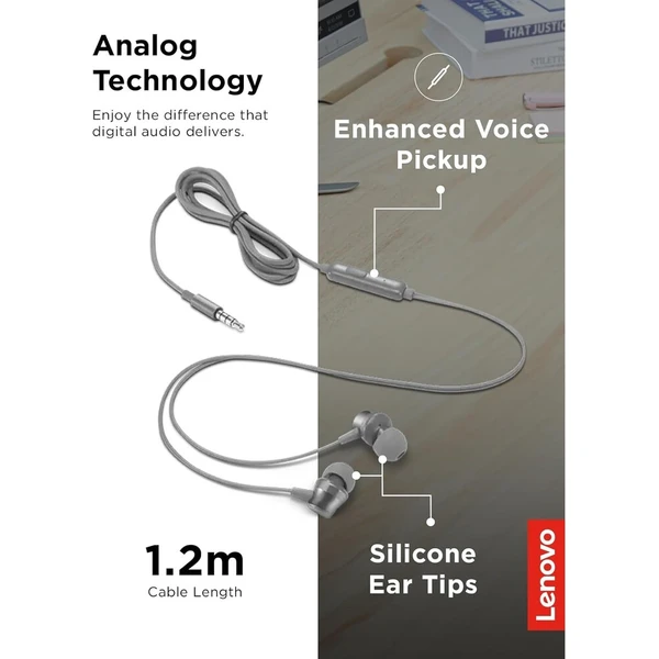 Lenovo 110 analógové slúchadlá sivá - Slúchadlá - Obrázok d_0578c88e4fbb400f85940b46d4e13ae2