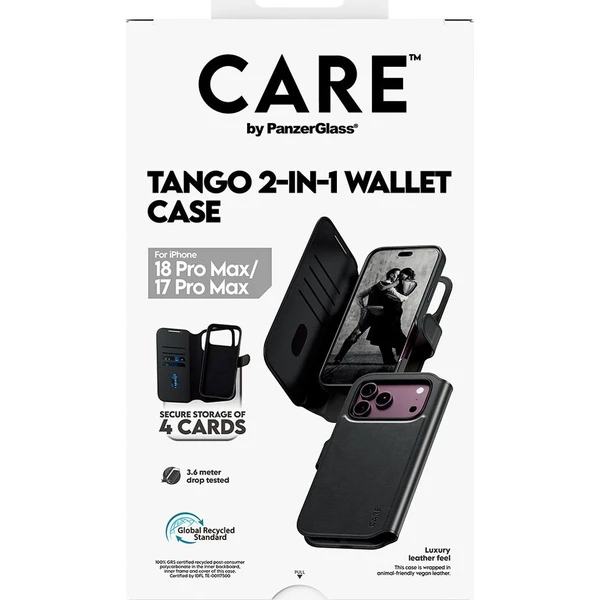 PanzerGlass CARE Tango 2v1 Wallet MagSafe pouzdro Apple iPhone 18 Pro Max/17 Pro Max černé - Puzdra - Obrázok d_05796d1825b6400a9a8f34af82d64ba9