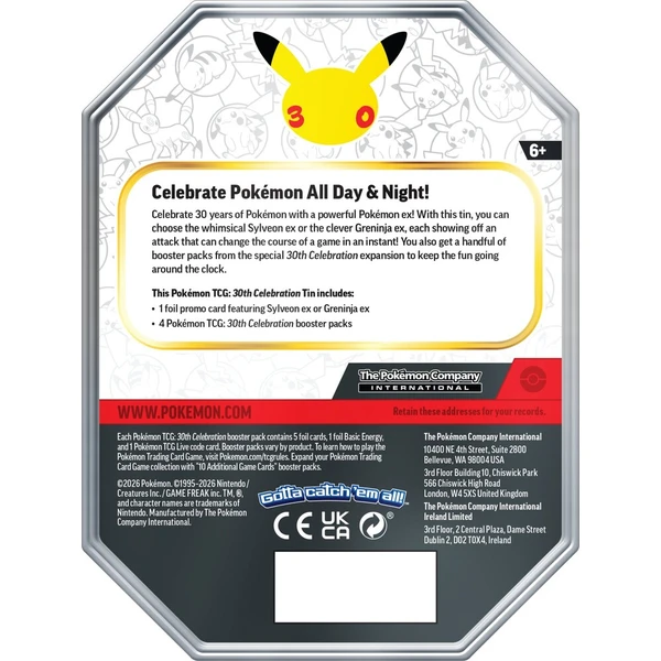 Pokémon TCG: 30th Celebration ex Tin - Pokémon karty - Obrázok d_058788fe6d6446aeb1e08aa05251cad6