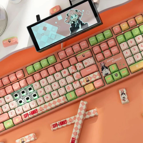 Akko x Spy Family 5108B Plus Akko Piano Pro V3 (US) ružová - Klávesnice - Obrázok d_0598e3e7d47f4132b0cd8bec1bd813a6