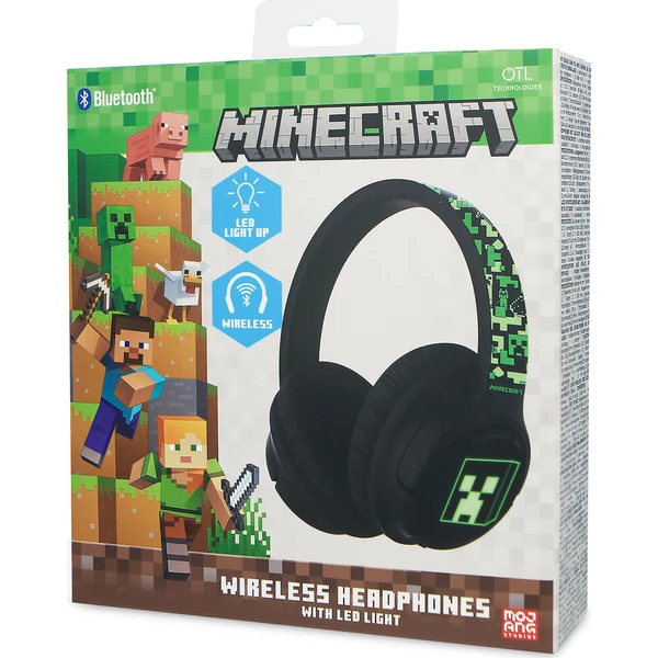 OTL Minecraft LED bezdrôtové slúchadlá - Slúchadlá - Obrázok d_0646c272aa194e9eafe92475d2d1cf37