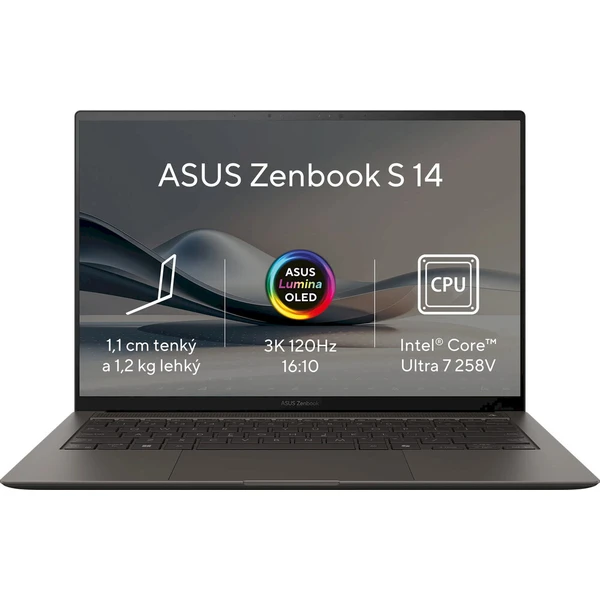 ASUS Zenbook S 14 (UX5406SA-OLED700X) sivý - Notebooky - Hlavný obrázok