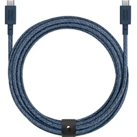 Native Union Belt Cable XL USB-C/USB-C kábel 3m, 100W modrý - Káble a redukcie