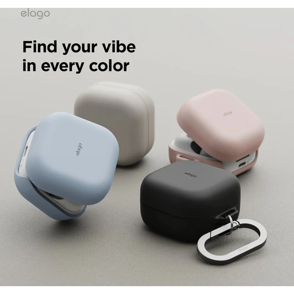 ELAGO Silicone Hang Case pouzdro pro Samsung Galaxy Buds4/Buds4 Pro černé - Puzdra - Obrázok d_06f69646e89a4ed4a31efeb70a86baf9