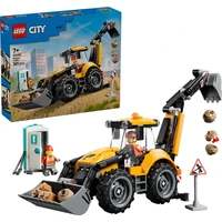 LEGO City 60480 Žltý nakladač s rypadlom - LEGO