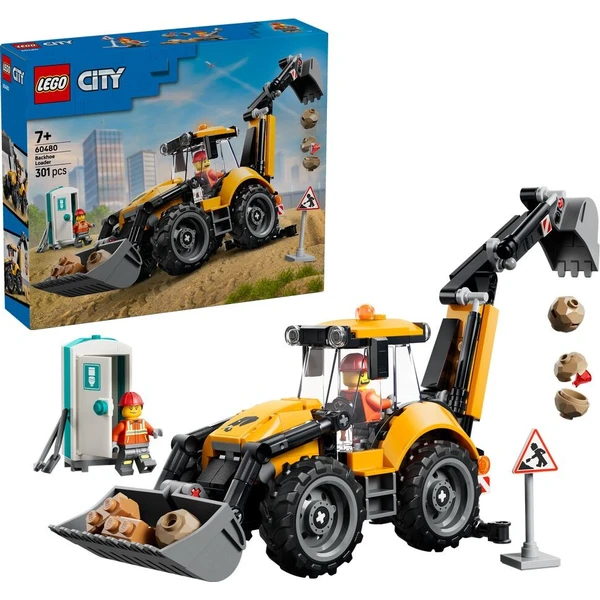 LEGO City 60480 Žltý nakladač s rypadlom - LEGO - Hlavný obrázok