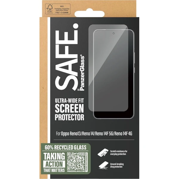 PanzerGlass® SAFE Ultra-Wide Fit sklo Oppo Reno13/Reno 14/Reno 14F - Ochranné fólie a sklo - Obrázok d_0723d454bfae464eb27fd876bd98147e