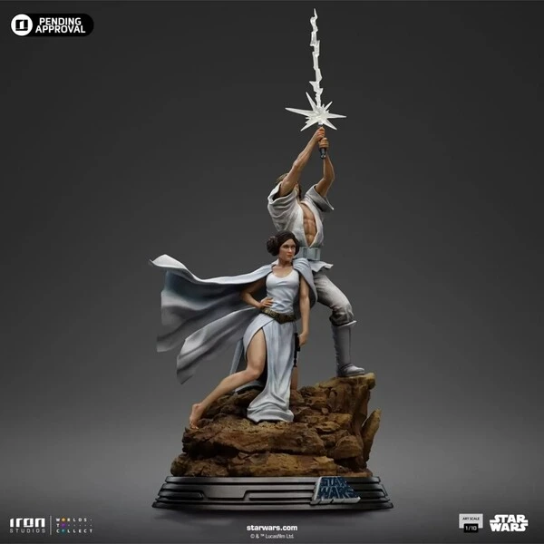 Soška IRON STUDIOS Star Wars - Luke a Leia 41 cm - Sochy a sošky - Obrázok d_07866cb2bc0043b689f31a50a790888c