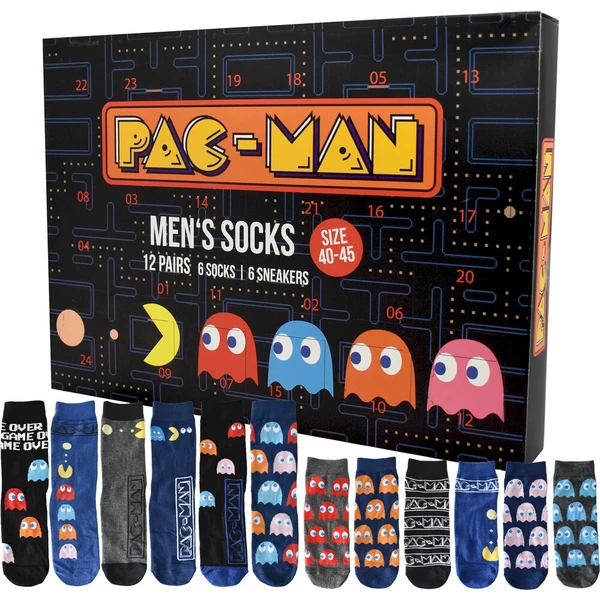 Adventný kalendár Pac-Man - ponožky - Kalendáre - Hlavný obrázok