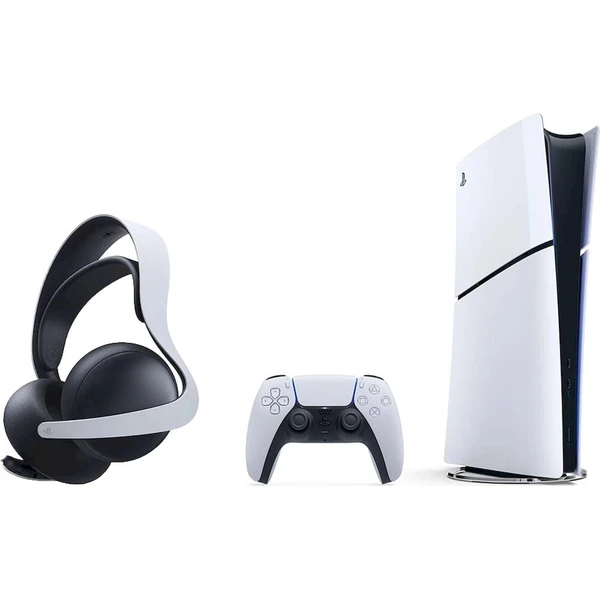 PlayStation 5 Slim Digital Edition 825GB + PlayStation PULSE Elite bezdrôtové slúchadlá s mikrofónom - Konzoly - Hlavný obrázok