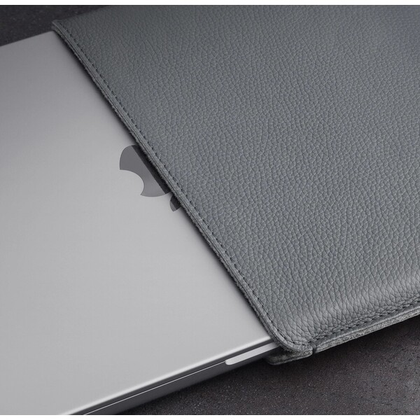 Woolnut Leather Sleeve kožené pouzdro MacBook Neo šedé - Puzdra - Obrázok d_07c6b5ffed3e411e9f2e2747fc92a852