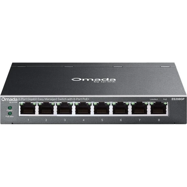 TP-Link ES208GP 8xGb Easy Managed Omada prepínač - Switche - Hlavný obrázok