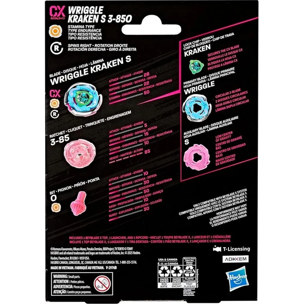 Beyblade X Wriggle Kraken S 3-85O CX Starter Pack Set - Hračky - Obrázok d_07cf8c0560d04191b18a49d4255c3608