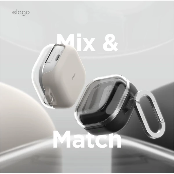 ELAGO Duo Clear puzdro Samsung Galaxy Buds4/Buds4 Pro čierne - Puzdra - Obrázok d_07ec63c4613a4af5973ce432c8814448