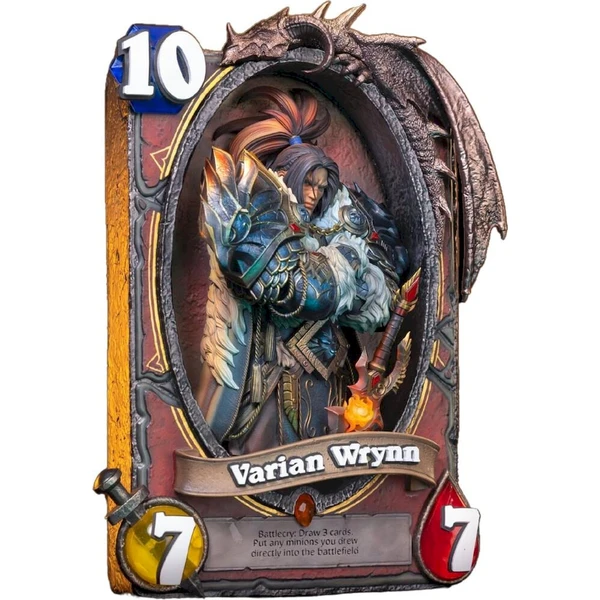 Soška Blizzard Hearthstone - Varian Wrynn umelecký rám - Sochy a sošky - Obrázok d_0825307c3c0b4652b75c05623711acdb