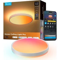 Govee RGBICWW Smart duální kulaté stropní světlo 4800lm 46cm Matter bílé - Inteligentné osvetlenie