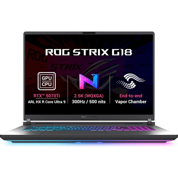 ASUS ROG Strix G18 (G815LR-TT346Z) RTX 5070 Ti sivý - Notebooky - Hlavný obrázok