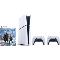 PlayStation 5 Slim 1TB + DualSense Wireless Controller biely + God of War Ragnarok (PS5) - Konzoly