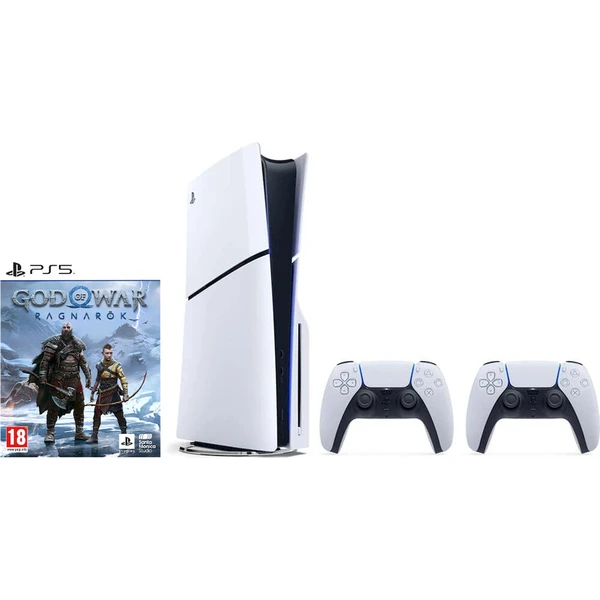 PlayStation 5 Slim 1TB + DualSense Wireless Controller biely + God of War Ragnarok (PS5) - Konzoly - Hlavný obrázok