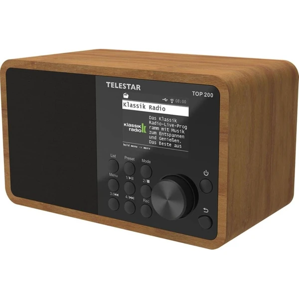 Telestar TOP 200 internetové/DAB+/FM/Wi-Fi/USB/BT rádio hnedé - Rádiomagnetofóny - Obrázok d_093b7163f0744ffd88481e13687b2323