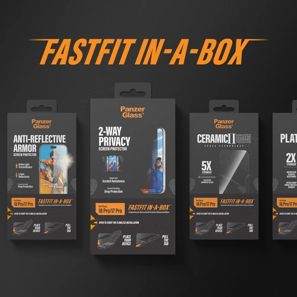 PanzerGlass Ultra-Wide Fit sklo Apple iPhone 18 Pro/17 Pro s bezprašným instalačním boxem - Ochranné fólie a sklo - Obrázok d_09a4c7e699f7496893f4902d38263c72