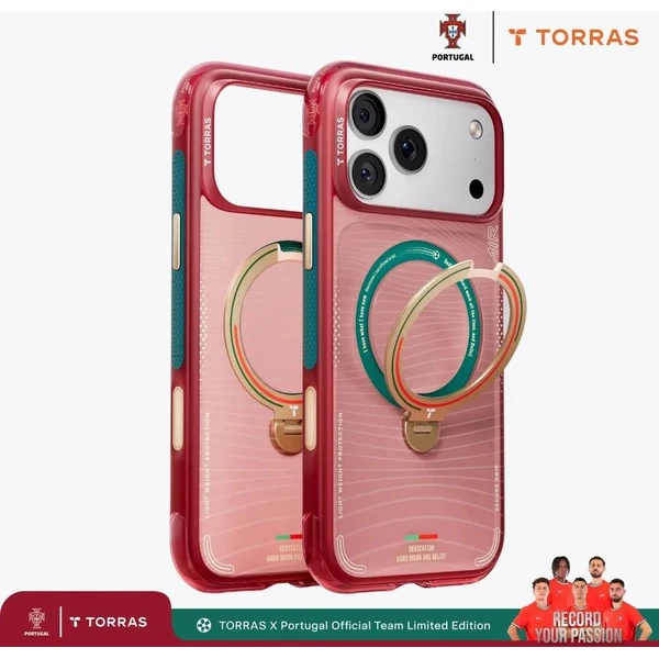 Torras Ostand Q3 Air World Cup Limited MagSafe kryt iPhone 17 Pro Max red - Puzdra - Obrázok d_0a3f37f8e13e49fe8dc2032a7e9a995a