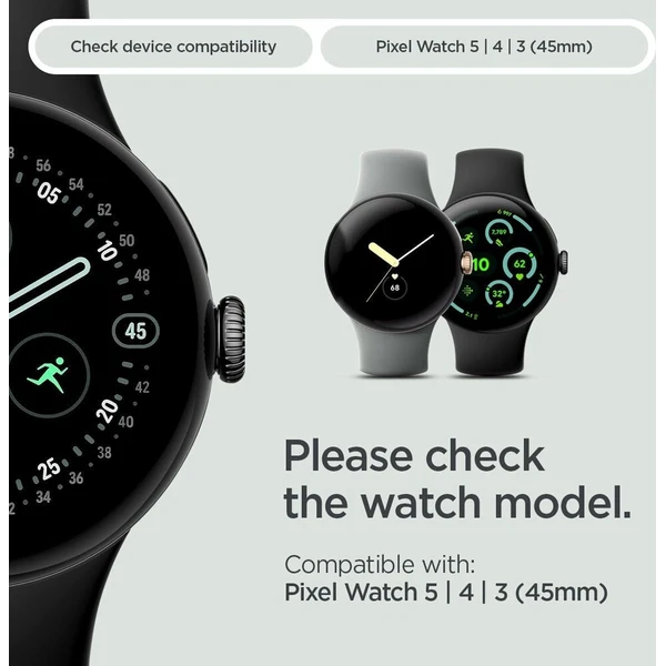 Spigen Parallax remienok Google Pixel Watch 5/4/3 45mm matte black - Remienky - Obrázok d_0a4ae9ac8f724d8c84cd339197091164