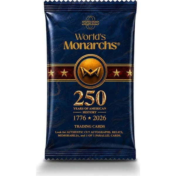 2026 World's Monarchs - Series 3 balíček - Zberateľské karty a nálepky - Hlavný obrázok