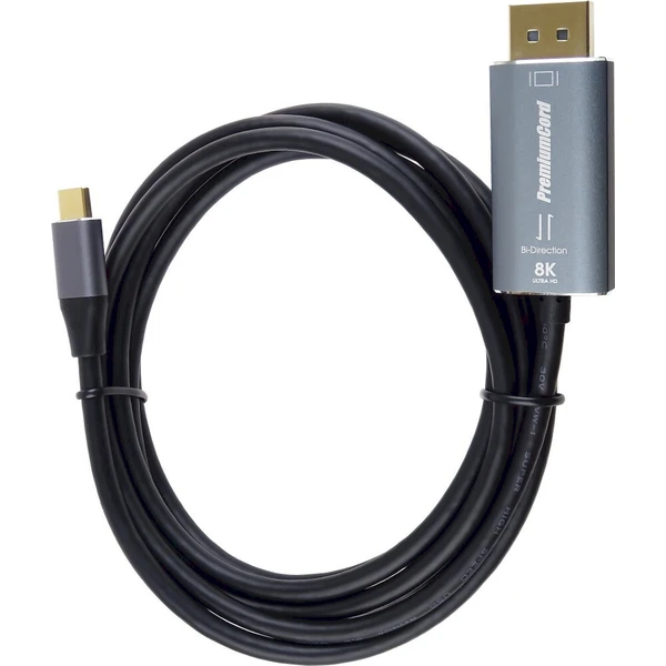 PremiumCord USB-C/DisplayPort 1.4 kábel 8K 2m čierny - Káble a redukcie - Obrázok d_0ae583944dc0411eba9152ae92830540