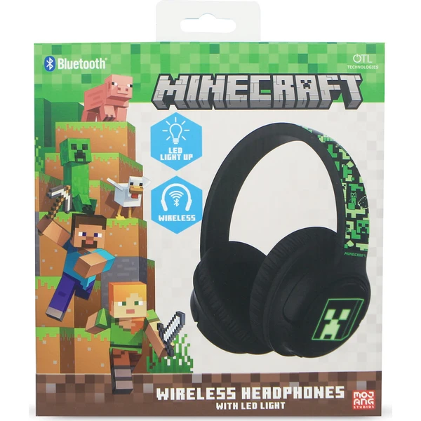 OTL Minecraft LED bezdrôtové slúchadlá - Slúchadlá - Obrázok d_0b14dc364e724449ba85b1235cdf07bb
