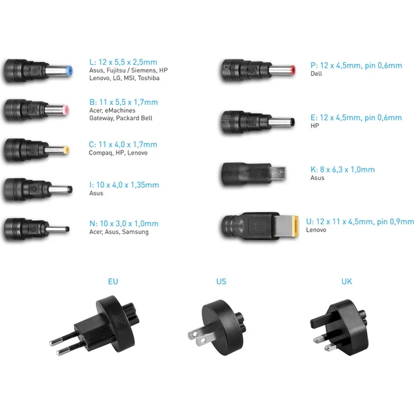AVACOM QuickTIP 45W univerzálny adaptér pre notebooky - Nabíjačky - Obrázok d_0b934b9601e340c886894c6402d6561a