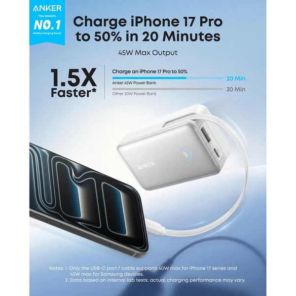 Anker Nano MagSafe powerbanka (10000mAh) 45W biela - Powerbanky - Obrázok d_0cd2f320033e4f468f135f1d2d968213