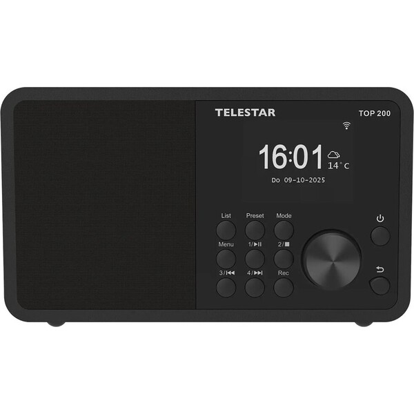 E-shop Telestar TOP 200 internetové/DAB+/FM/Wi-Fi/USB/BT rádio čierne