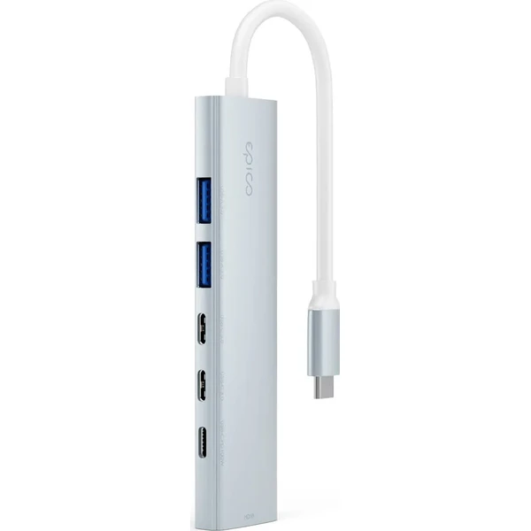 Epico UltraHub 6in1 Slim Alu USB-C Hub EH20 | 100W USB-C PD, 2× USB-A, 3× USB-C, HDMI | blankytne mo - USB huby - Obrázok d_0d193d8e97d7470ab59ae6db7fd03535