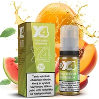 Liquid X4 Bar Juice Broskyňa, mango a melón 10ml (20mg) - E-liquidy