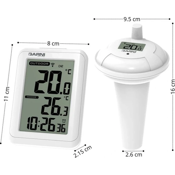 GARNI 245P digitálny teplomer s bazénovým snímačom - Senzory - Obrázok d_0dc64349e56a4c9b8cd9572f4e069b22