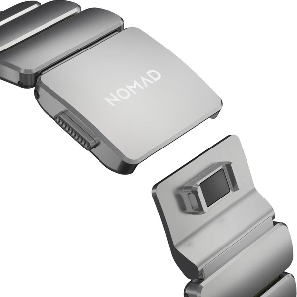 Nomad Stratos Band FKM remienok Apple Watch 45/46/49mm Natural Titanium Forest Green - Remienky - Obrázok d_0de3057c7a7043fba53941af771f6aaa