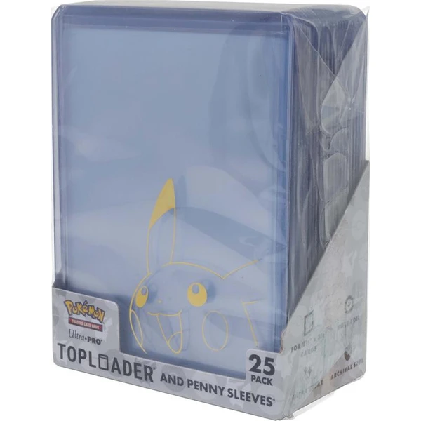 Pokémon UP: Pikachu Toploader a Penny Sleeves Combo balenie (25ks) - Obaly na karty - Hlavný obrázok