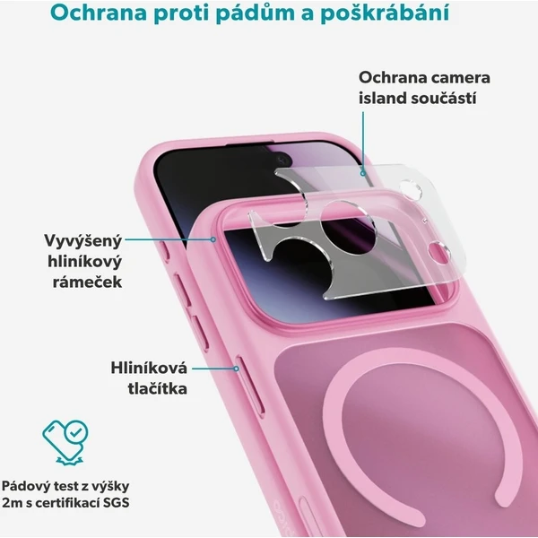 Epico HeroMatte Pro Mag+ MagSafe/Qi2 kryt iPhone 17 Pro/18 Pro růžový - Puzdra - Obrázok d_0e363359856641ee9e29bda5b9a322d7