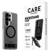 PanzerGlass® CARE Kickstand Qi kryt Samsung Galaxy S26 priehľadný/čierny - Puzdra