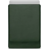 Woolnut Leather Sleeve kožené puzdro MacBook Neo tmavozelené - Puzdra